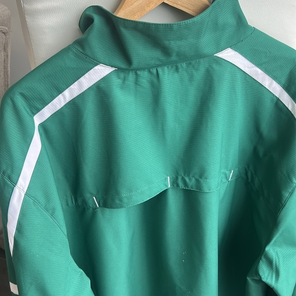 Adidas Full Zipper Green with White Stripe Windbreaker 90’S Vintage Men Size 3XL - Picture 12 of 17